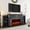 Blue & Brown, variant on BOSHIRO 80" Blue Electric Fireplace with Mantel, TV Stand Fits 90" TVs, 30" Insert Heater