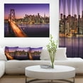 thumbnail image 1 of San Francisco skyline et Pont de la Baie - Impression sur Toile Pont de Mer, 1 of 3