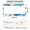 thumbnail image 3 of Coolnut Shark License Plate Frames 2pcs, Aluminum Universal Car License Plate Holder with Elliptical Hole for US Vehicles, 12"x 6", 3 of 7