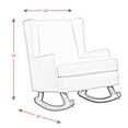 thumbnail image 3 of Picket House Furnishings Lily Glider Chair-Finish:Ink Blue, 3 of 4
