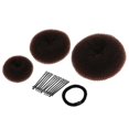 thumbnail image 1 of Women Donut Hair Bun Shaper Horquillas para el cabello Styler Maker café Sunnimix Women Pein Styling Bun Wraps, 1 of 4