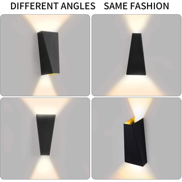 Luz de pared interior LED Lámpara decorativa Diseño de iluminación original creativo moderno Luces de aluminio para dormitorio Pasillo de casa Sala de estar Blanco cálido Adepaton GX-523