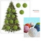 thumbnail image 5 of Bolas de adornos navideños indestructibles - Pack de 4 decoraciones colgantes de plástico para el árbol, blanco, rosa, rojo, verde azul, 5 of 6
