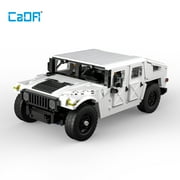 Collectible HUMVEE SUV CaDA Building Block Model - 1:12 Scale Replica with Realistic Detail, Interactive Features, and Educational Value