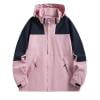 WRKEKC Men's All Weather Jacket Detachable Storm Hood Windproof Rain Coat Waterproof Hiking Shell with Pit Zips Adjustable Drawstring Outdoor Gear