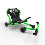 EzyRoller: Classic X - Green - Ride-On Scooter, Cambering Motion, Pedal Free Cart, Hand Brakes, Extendable Frame, 154lb Capacity, Kids Ages 4+