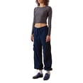 thumbnail image 2 of Coduop Women Parachute Cargo Pants Wide Leg Low Waist Drawstring Track JoggerTrouser Casual Pant, 2 of 5