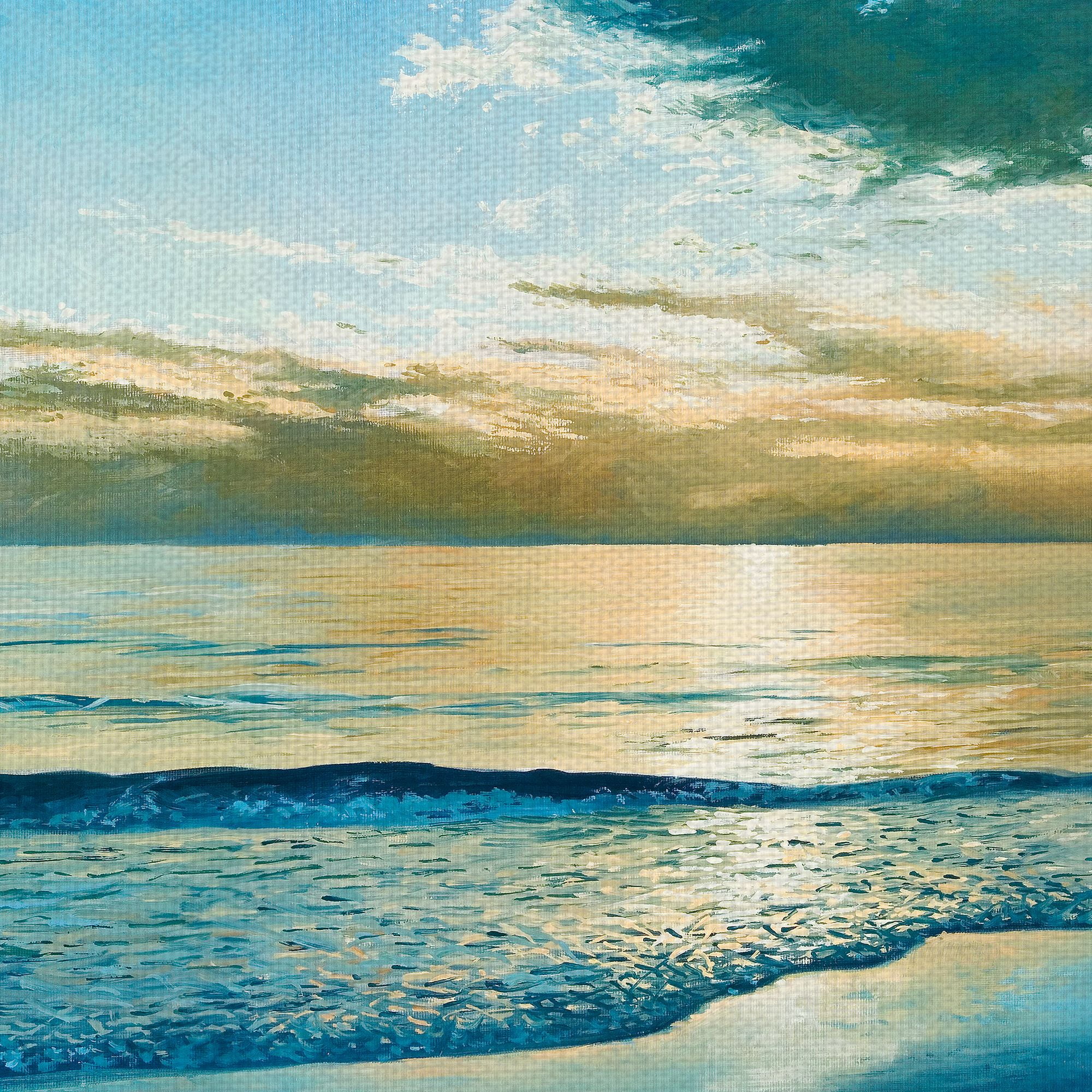 Masterpiece Art Gallery Island Dawn by Kent Sullivan Coastal Canvas Photo Art Print 17" x 34"