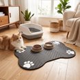 thumbnail image 4 of Diatomite Stone Pet Feeding Mat for Dog & Cat, Absorbent Bone Shaped Non-Slip Dog Food Mat, 4 of 7