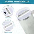 thumbnail image 3 of Yayeee 40oz Stainless Steel Tumbler with Straw and Handle Double-Wall Insulated Travel Water Bottle, Foggy Forest, 3 of 8