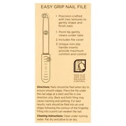 Equate Easy-Grip Fingernail File with Cover, 1 Count
