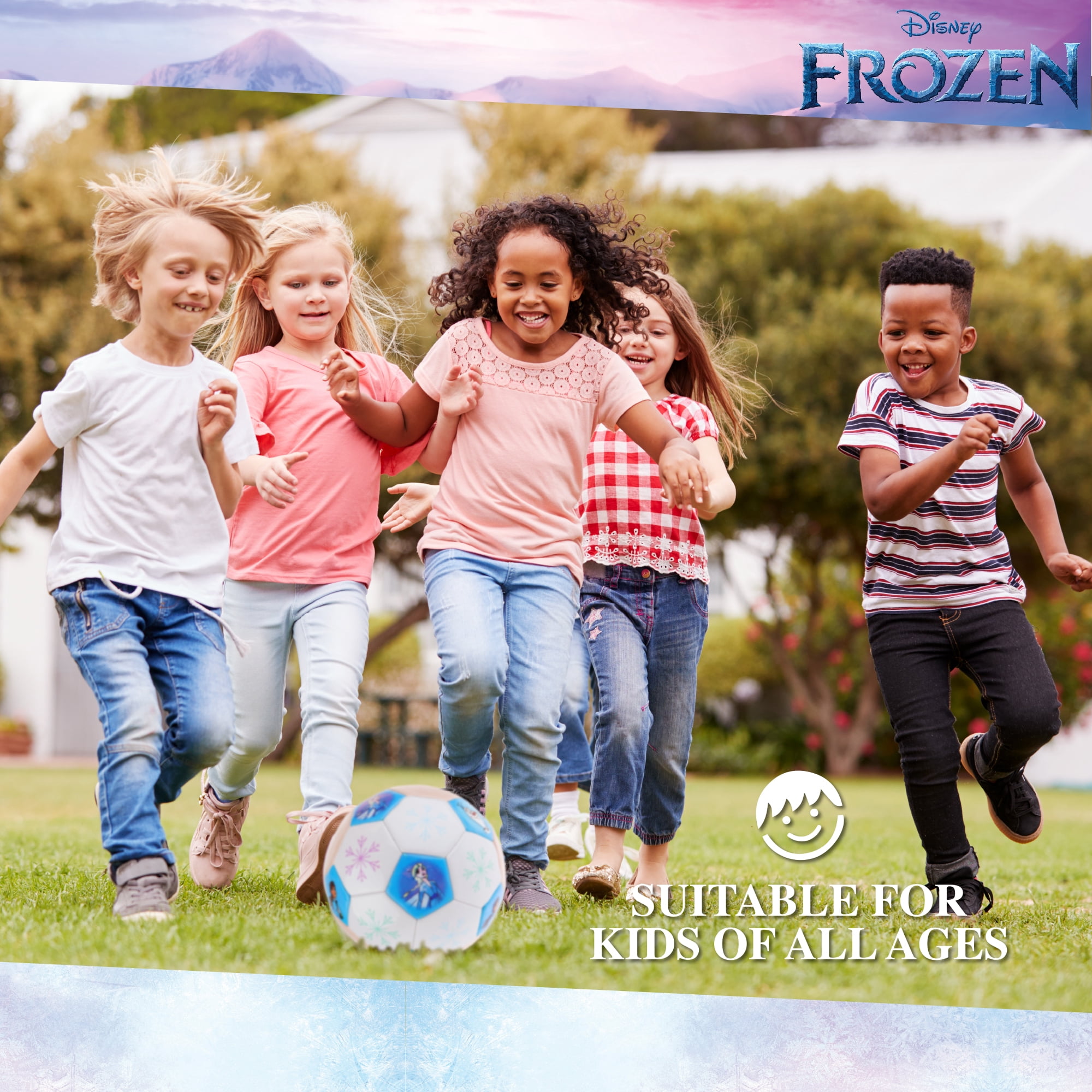 Disney Frozen Snowflakes Soccer Ball, Size 5