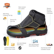 SAFETOE Welding Boots for Men Composite Toe Safety Boots Fire Resistant Welding Boot 300℃Heat Resistant Welder Working Boots