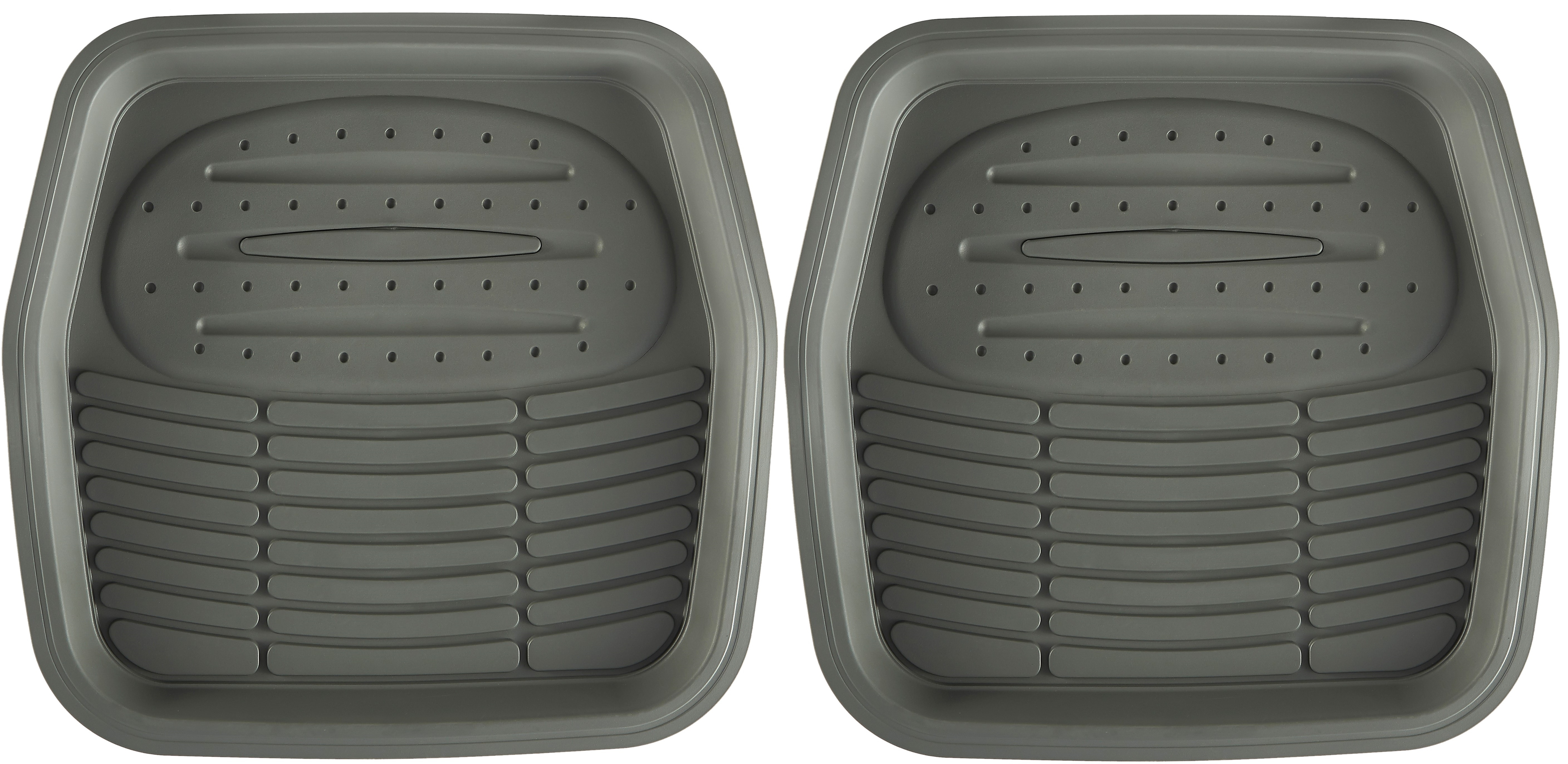 UNIVERSAL FIT ALL VEHICLE FLOOR MATS W/ EXTRA DEEP DISH WELLS TAC TOUGH