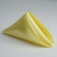 thumbnail image 3 of Efavormart 25 Pack | Yellow Seamless Satin Cloth Dinner Napkins, Wrinkle Resistant | 20"x20", 3 of 10
