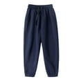 thumbnail image 4 of SILVERCELL 3-12Y Boys Casual Cotton Jogger Drawstring Sweatpants Kids Lightweight Hiking Cargo Pants Athletic Running Pants, 4 of 7