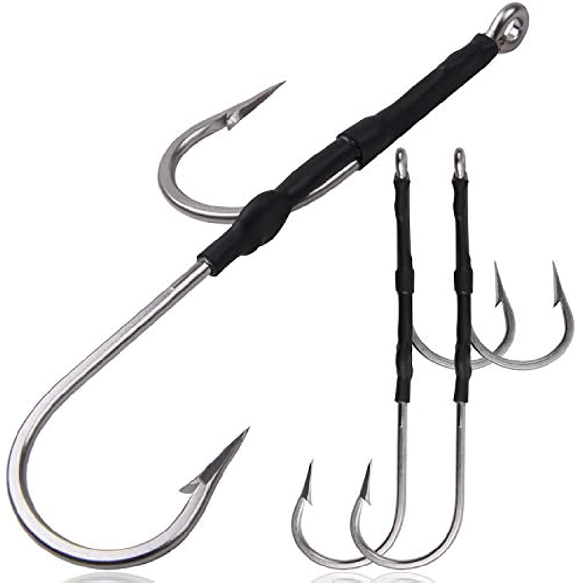 5PCS Double Hook Rig for Trolling and Chunking Saltwater Double Trolling Hooks