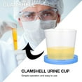 thumbnail image 2 of 50pcs 40ml Urine Cup Plastic Sterile Urine Cups sterile specimen cups Specimen Collection Cups with Lids Urine Container Specimen Containers Urine Testing Accessories (Random Color), 2 of 4