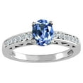 thumbnail image 2 of Tommaso Design� Oval 7x5mm Genuine Tanzanite Solitaire Engagement Ring, 2 of 9