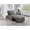 Smoke, variant on Armless Corduroy Sleeper Sofa Chair / Space-Efficient for Small Apartments