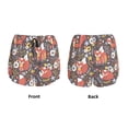 thumbnail image 3 of Daiia Foxes Pattern Women's 2 in 1 Running Shorts - Lightweight Athletic Workout Gym Yoga Shorts Liner with Phone Pockets-X-Large, 3 of 7