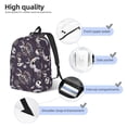 thumbnail image 3 of Goofa The Nightmare Before Christmas Pattern Durable Canvas Daypack - High-Quality Vintage Backpack, Compact & Versatile for Travel and Everyday Use-Small, 3 of 5