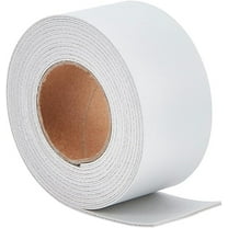 1.5" Wide Leather Strap 79" Long Double-Sided Lychee Pattern Leather Strips PU Flat Leather Cord Strings White DIY