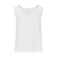 thumbnail image 5 of Tops de manga larga,Camiseta sin mangas con cuello en V para mujer, informal, color liso, mezcla de algodón, bolsillos, para verano, sopatenor, 5 of 9