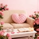 thumbnail image 5 of Funda de cojín para sofá con diseño de corazones de San Valentín, con lunares blancos, suave y decorativa, ideal para decorar el hogar o la cama., 5 of 6