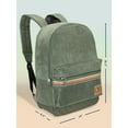 thumbnail image 3 of Mochila de pana Ocean Pacific OG para viajes, deportes, playa, trabajo, mochila informal para hombre y mujer, se adapta a un portátil de 15,6 pulgadas (color oliva), 3 of 7