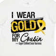 thumbnail image 4 of Inktastic Childhood Cancer Ribbon for My Cousin Boys or Girls Toddler T-Shirt, 4 of 5