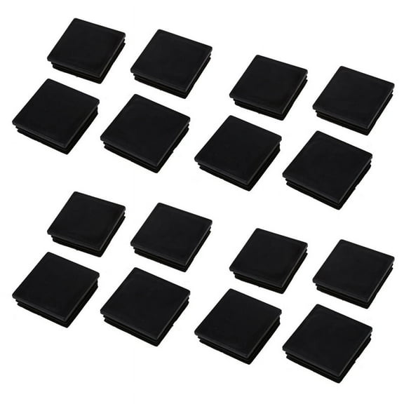 Plastic Square Tubing Tube Insert Blanking End Caps 50mm 2 Inch 16 Pcs