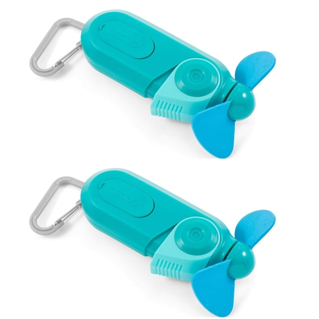 Llavero deportivo Misting Fan O2COOL de bolsillo, tamaño 2, color verde azulado