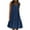 Navy, variant on Staron Summer Dresses for Women Beach Sundress Print Crew Neck Sleeveless Loose Plus Size Casual Vacation Flowy Midi Dress, Navy XL