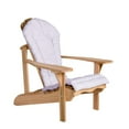thumbnail image 2 of All Things Cedar CC21-RW Adirondack Outdoor Chair Cushion | Royal White - 54L x 20W x 2H, 2 of 2