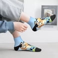 thumbnail image 2 of Silaia Bluey Print Adult Socks,Ankle Athletic Running Socks,Cushioned Breathable Low Cut Sports Tab Socks for Men and Women,Moisture-Wicking Crew Socks, 2 of 7