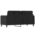 thumbnail image 3 of vidaXL 2-Seater Sofa Black 140 cm Velvet, 3 of 5