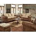 thumbnail image 3 of American Furniture Classics Traditional Microfiber Angler's Cove Sofa in Brown, 3 of 9