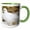 Green/White, variant on 3drose, Rock Ptarmigan, Churchill Wildlife Area, Churchill, Mb, Canada., 11oz Two-tone Red Mug