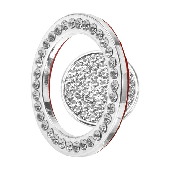 Unique Bargains Car Push Start Button Cover Compatible for Land Rover,Stylish 4cm Zinc Alloy Silver Tone Engine Push Button Protection