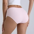 thumbnail image 5 of Fnooota Underwear for Women, High Waist 100% Cotton Briefs Panties Breathable Light Comfort Stretchy Pink ,M, 5 of 5
