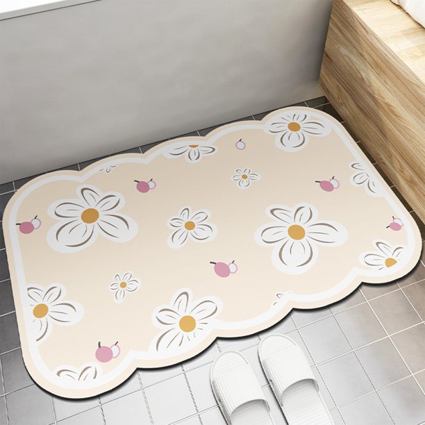 Alfombra antideslizante de barro de diatomeas para baño, alfombra absorbente para suelo, felpudo antideslizante para entrada, alfombra antideslizante para dormitorio