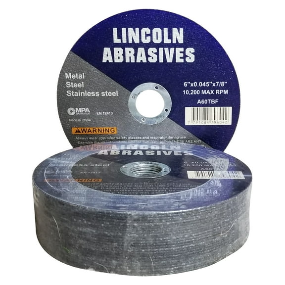 25 Pc 6" x .045" x 7/8" Cut-Off-Wheels for Metal / Stainless Steel