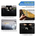 thumbnail image 3 of Cat Sunflowers Clouds Leaves Automotive Front Car Windshield Sun Shade Reflector Foldable for Front Fit for Cars Truck SUVs, 3 of 8