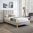 thumbnail image 2 of Meridian Furniture Lit Simple en Tissu Gris Kona, 2 of 24