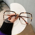 thumbnail image 1 of Tignapoo Trendy Unisex Anti-Blue Light Glasses with Leopard Print & Transparent Design, Lightweight TR90 Frame, Full Rim Square Lenses for Long-Term Comfort, 1 of 6