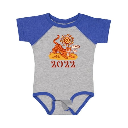 

Inktastic 2022 Chinese New Year Tiger Gift Baby Boy or Baby Girl Bodysuit