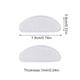 thumbnail image 3 of Sonducket Almohadillas nasales de silicona para aumentar la altura, almohadillas nasales finas blancas para anteojos, antideslizante, Type3 NO3, 3 of 6