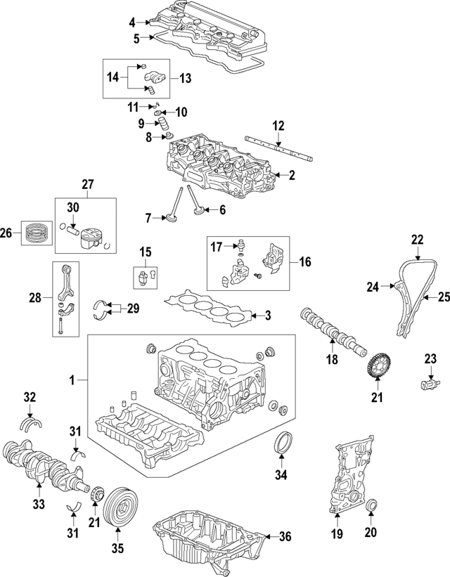 Green Genuine Honda Main Bearing 13324-PWA-004 Green Genuine Honda Main Bearing 13324-PWA-004