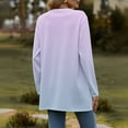 thumbnail image 4 of Delayuji Women’s Long Cardigan Gradient Color Lightweight Soft Knit Cardigan For Women Long Sleeve Open Front Tops With Pockets Spring Trendy, 4 of 6